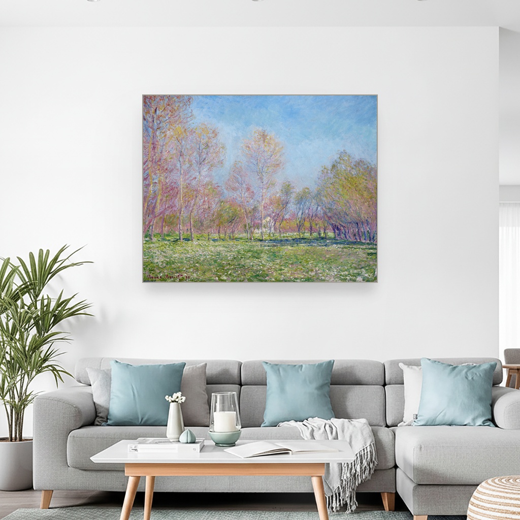 Proleće u Živerni, Klod Mone, Spring in Giverny, slika na platnu 2 Proleće u Živerni, Klod Mone, Spring in Giverny, slika na platnu - Slika 2