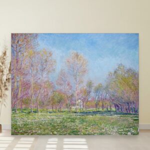 Proleće u Živerni, Klod Mone, Spring in Giverny, slika na platnu