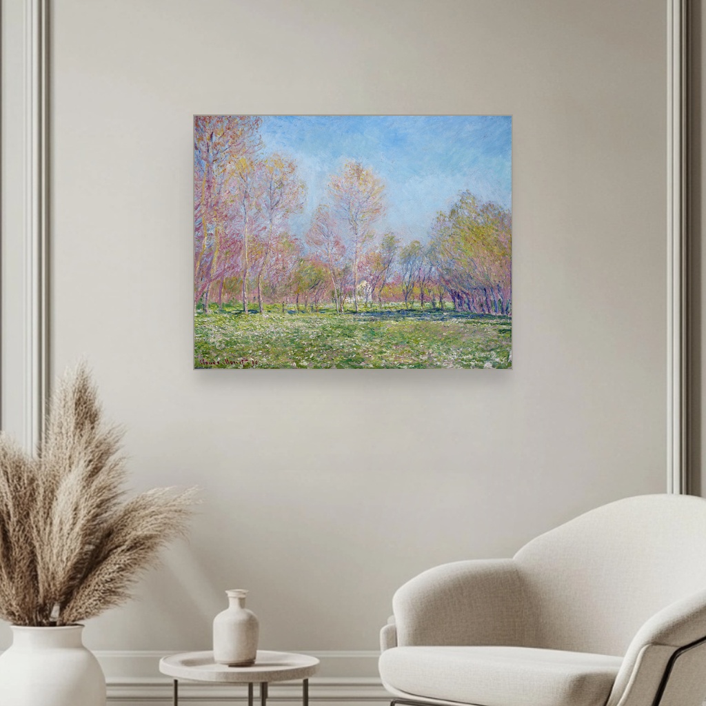 Proleće u Živerni, Klod Mone, Spring in Giverny, slika na platnu 3 Proleće u Živerni, Klod Mone, Spring in Giverny, slika na platnu - Slika 3