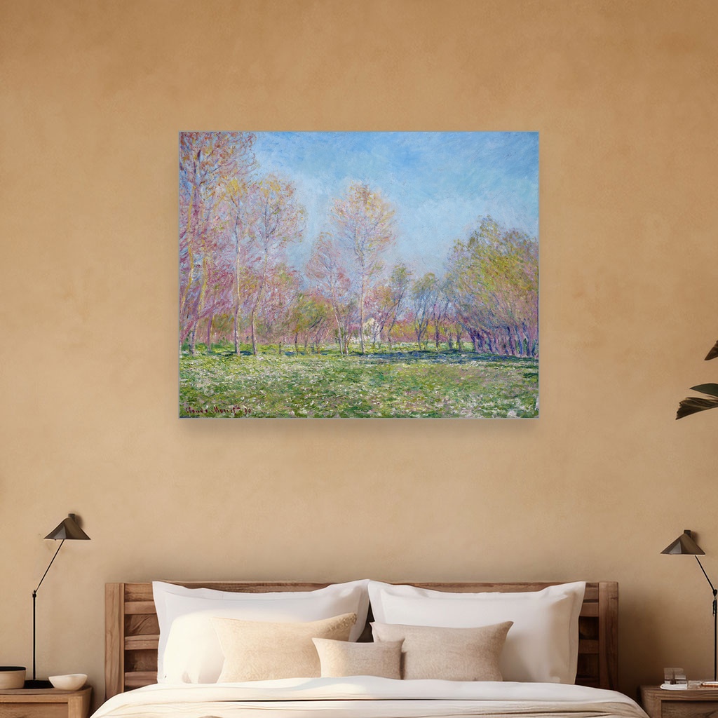 Proleće u Živerni, Klod Mone, Spring in Giverny, slika na platnu 5 Proleće u Živerni, Klod Mone, Spring in Giverny, slika na platnu - Slika 5