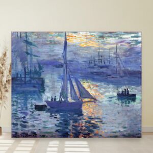 Izlazak sunca, Claude Monet, Sunrise, slika na platnu