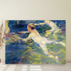 Plivači u Jávei, Joaquín Sorolla y Bastida, Swimmers Jávea, slika na platnu