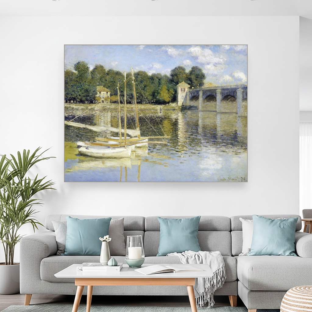 Most u Argenteju, Claude Monet, The Argenteuil Bridge, slika na platnu 2 Most u Argenteju, Claude Monet, The Argenteuil Bridge, slika na platnu - Slika 2