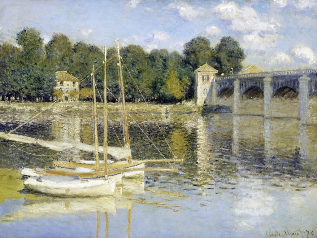 Most u Argenteju, Claude Monet, The Argenteuil Bridge, slika na platnu 8 Most u Argenteju, Claude Monet, The Argenteuil Bridge, slika na platnu - Slika 8