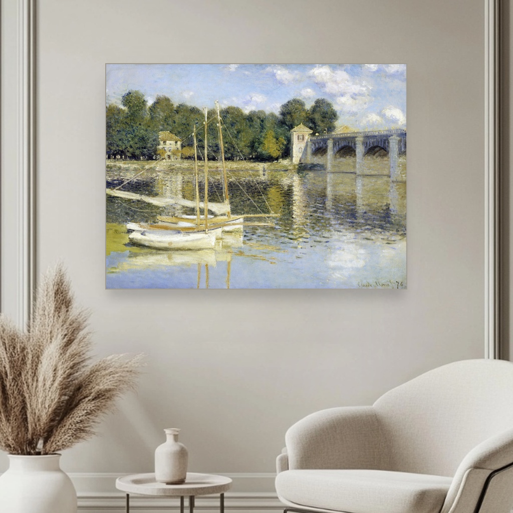 Most u Argenteju, Claude Monet, The Argenteuil Bridge, slika na platnu 3 Most u Argenteju, Claude Monet, The Argenteuil Bridge, slika na platnu - Slika 3