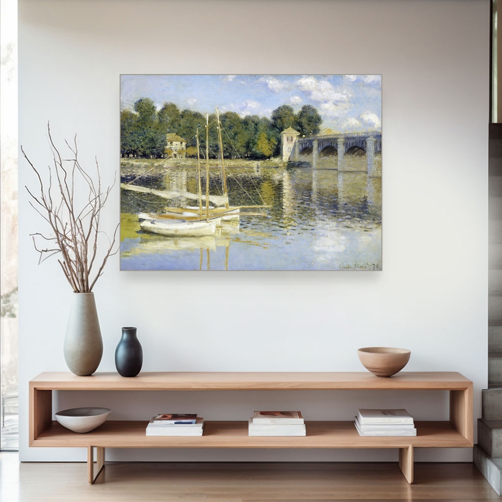 Most u Argenteju, Claude Monet, The Argenteuil Bridge, slika na platnu 4 Most u Argenteju, Claude Monet, The Argenteuil Bridge, slika na platnu - Slika 4