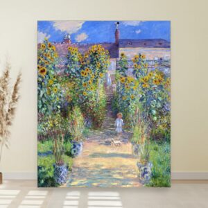 Vrt umetnika u Vétheuilu, Claude Monet, The Artists Garden at Vétheuil, slika na platnu