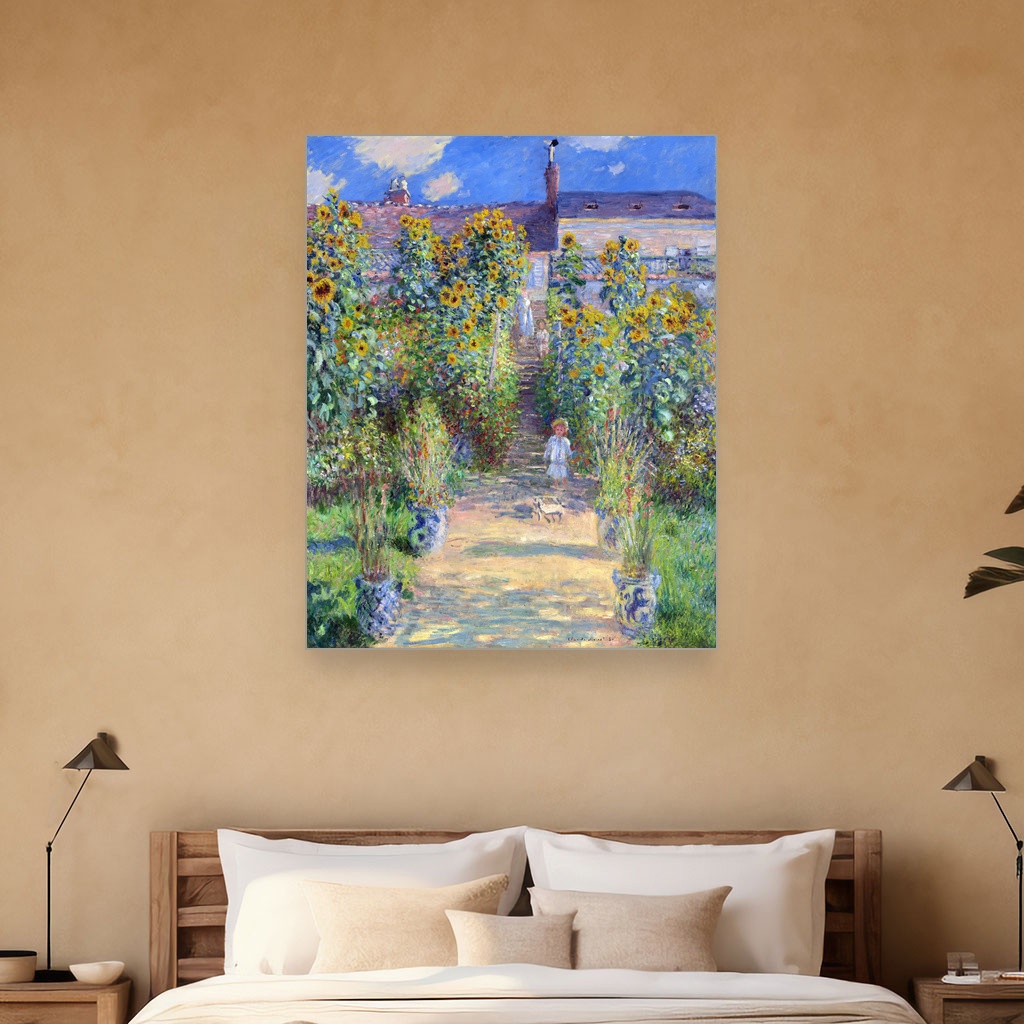 Vrt umetnika u Vétheuilu, Claude Monet, The Artists Garden at Vétheuil, slika na platnu 5 Vrt umetnika u Vétheuilu, Claude Monet, The Artists Garden at Vétheuil, slika na platnu - Slika 5