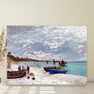 Plaža u Sent-Adresu, Claude Monet, The Beach at Sainte-Adresse, slika na platnu