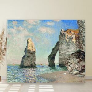 Stene u Etreta, Klod Mone, The Cliffs at Étretat, slika na platnu