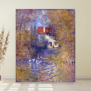 Guske, Jean-François Millet, The Geese, slika na platnu