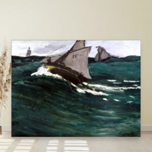 Zeleni talas, Gustave Courbet, The Green Wave, slika na platnu