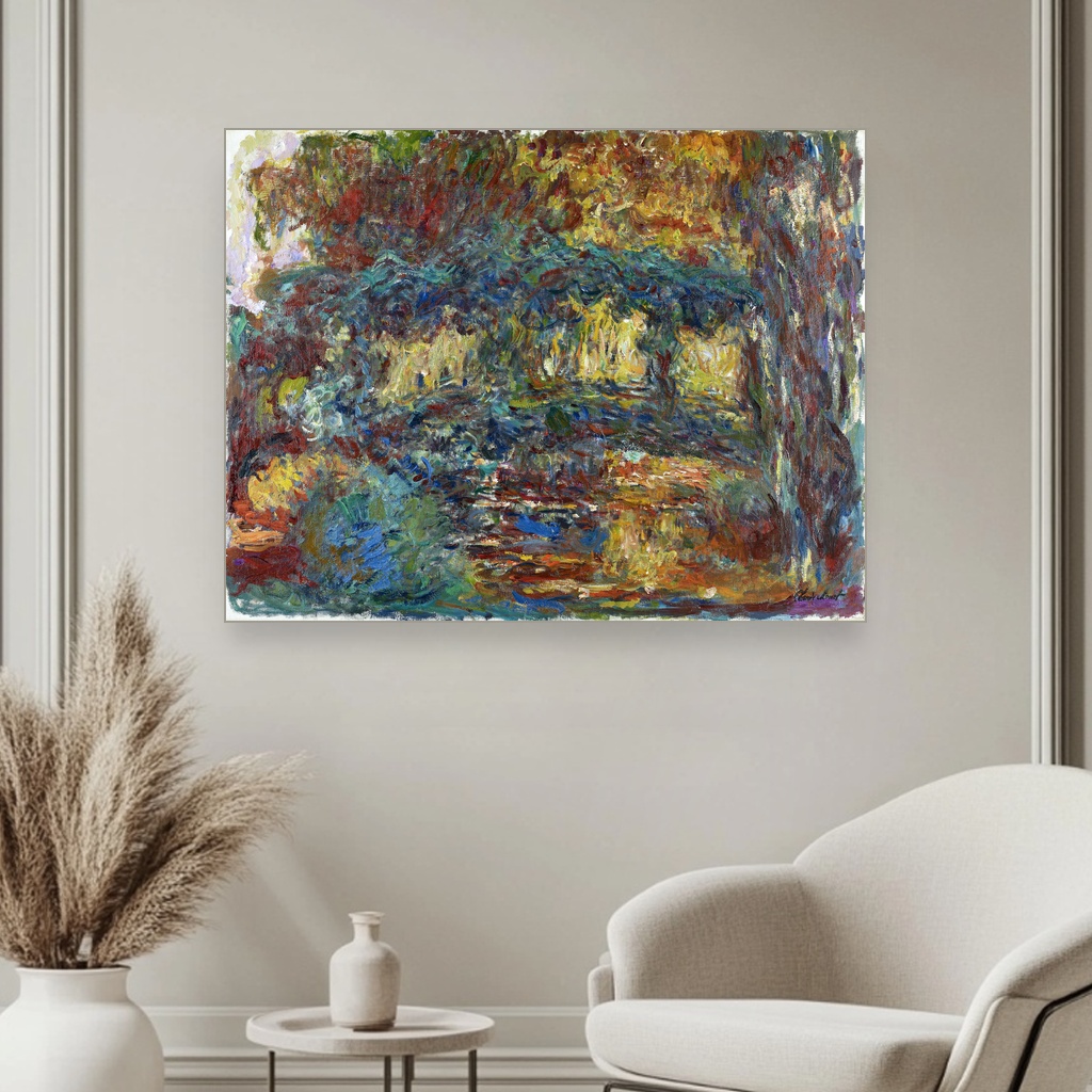 Japanski most, Claude Monet, The Japanese Footbridge, slika na platnu 3 Japanski most, Claude Monet, The Japanese Footbridge, slika na platnu - Slika 3