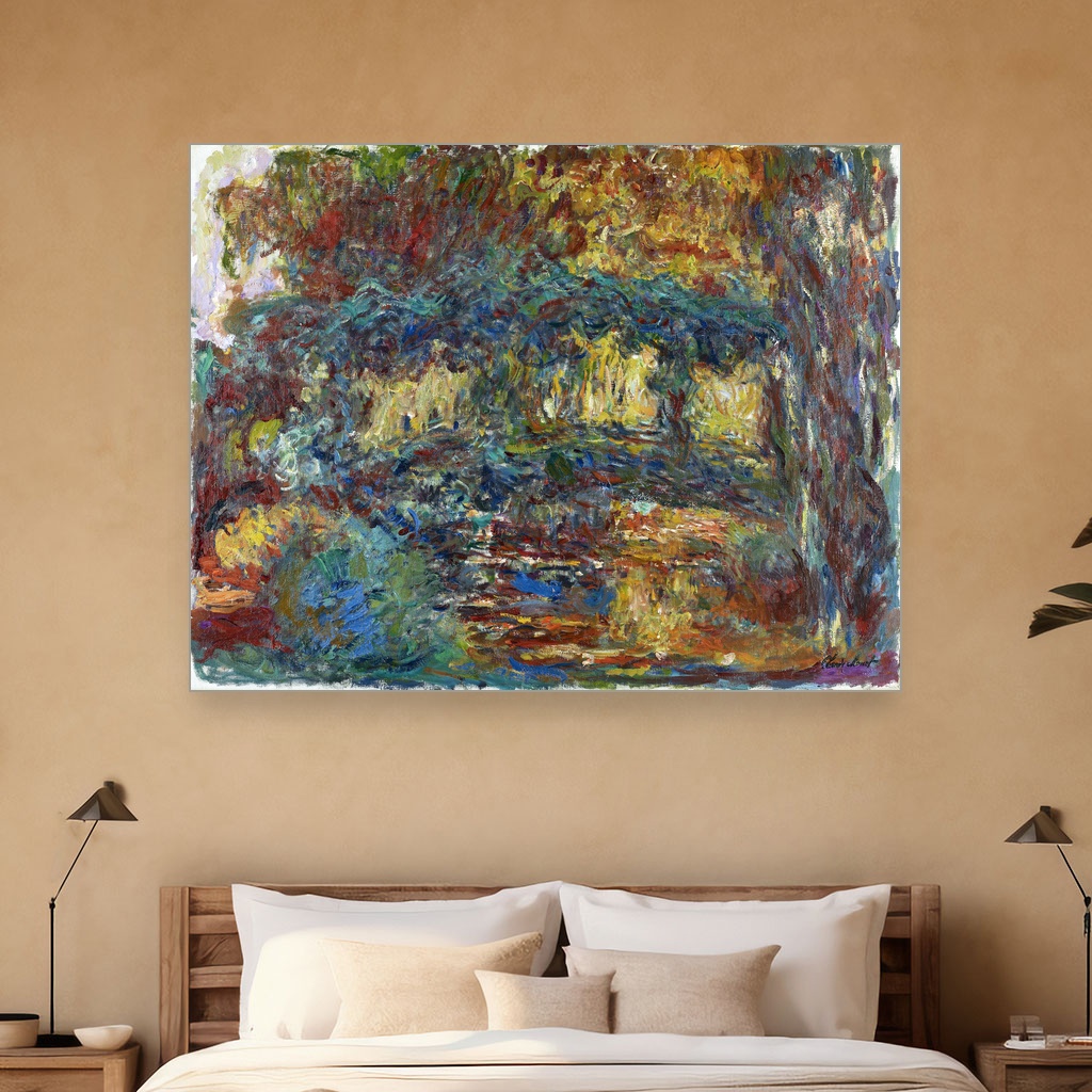 Japanski most, Claude Monet, The Japanese Footbridge, slika na platnu 5 Japanski most, Claude Monet, The Japanese Footbridge, slika na platnu - Slika 5