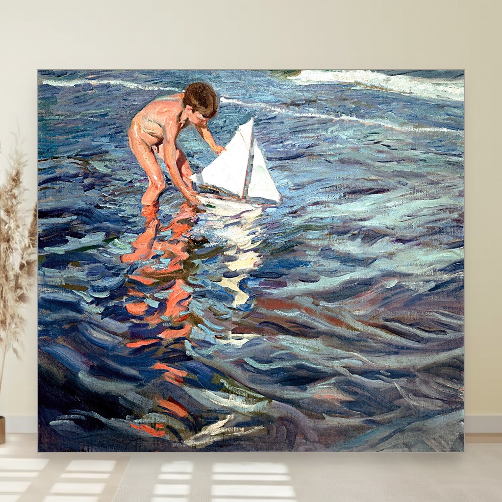 Mali jedrenjak, Joaquín Sorolla y Bastida, The Little Sailing Boat, slika na platnu 1 Mali jedrenjak, Joaquín Sorolla y Bastida, The Little Sailing Boat, slika na platnu