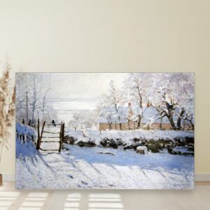 Siva svraka, Claude Monet, The Magpie, slika na platnu