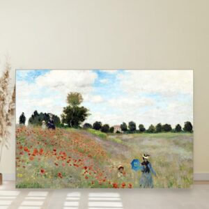 Polje maka kod Argenteja, Klod Mone, The Poppy Field near Argenteuil, slika na platnu