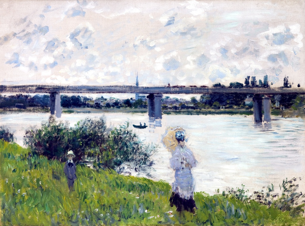Šetnja pored železničkog mosta u Argenteju, Claude Monet, The Promenade with the Railroad Bridge Argenteuil, slika na platnu 8 Šetnja pored železničkog mosta u Argenteju, Claude Monet, The Promenade with the Railroad Bridge Argenteuil, slika na platnu - Slika 8