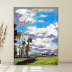 Tri krave na ispaši, Rosa Bonheur, Three Cows Grazing, slika na platnu