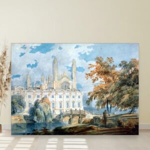 Klare Hol i kapela King kolidža u Kembridžu sa obale reke Kem, J. M. W. Turner, Clare Hall and King’s College Chapel, Cambridge, from the Banks of the River Cam, slika na platnu