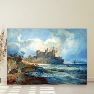 Dvorac Konvej u Severnom Velsu, Joseph Mallord William Turner, Conway Castle North Wales, slika na platnu