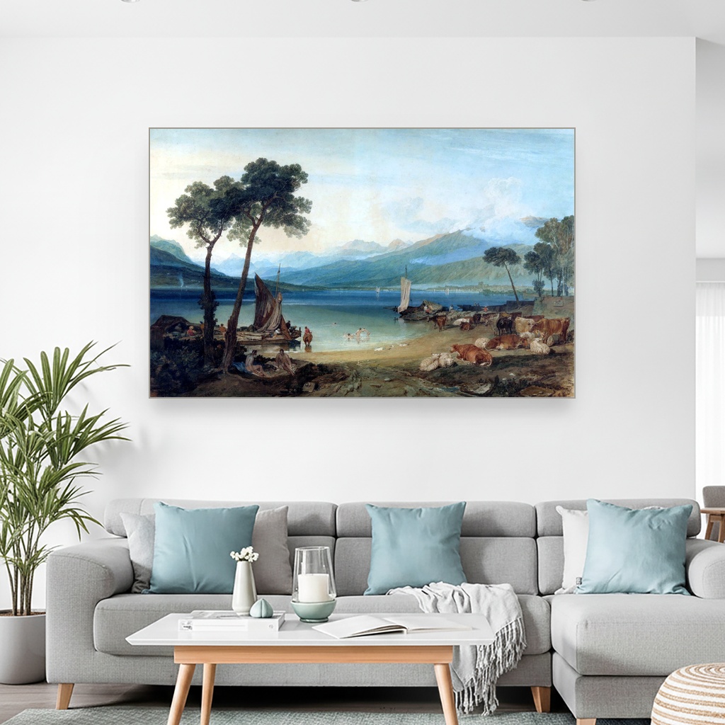 Jezero Ženeva i Mont Blan, J. M. W. Turner, Lake Geneva and Mount Blanc, slika na platnu 2 Jezero Ženeva i Mont Blan, J. M. W. Turner, Lake Geneva and Mount Blanc, slika na platnu - Slika 2