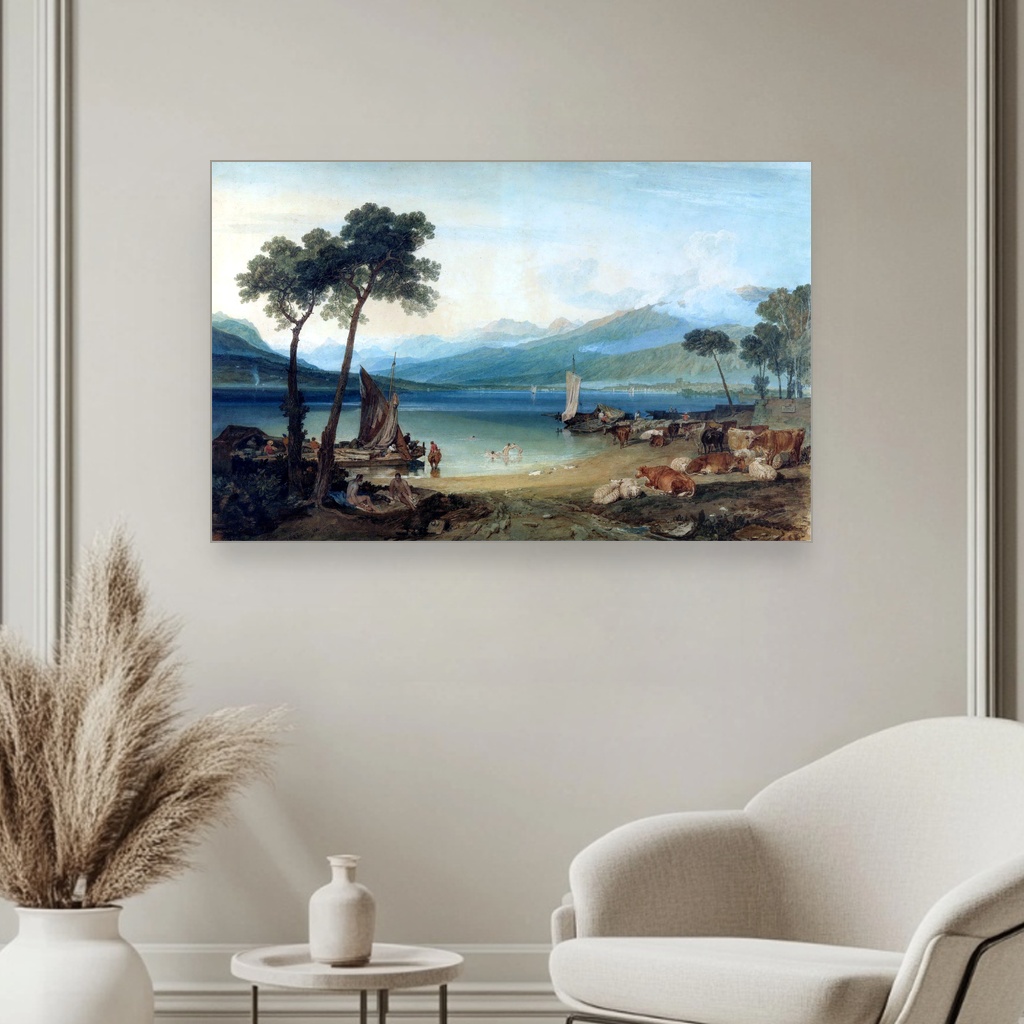 Jezero Ženeva i Mont Blan, J. M. W. Turner, Lake Geneva and Mount Blanc, slika na platnu 3 Jezero Ženeva i Mont Blan, J. M. W. Turner, Lake Geneva and Mount Blanc, slika na platnu - Slika 3