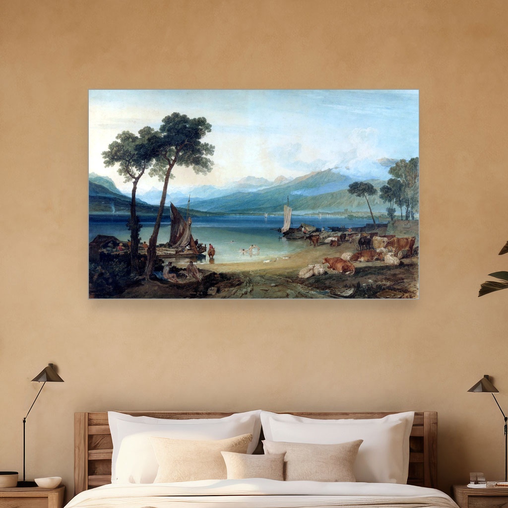 Jezero Ženeva i Mont Blan, J. M. W. Turner, Lake Geneva and Mount Blanc, slika na platnu 5 Jezero Ženeva i Mont Blan, J. M. W. Turner, Lake Geneva and Mount Blanc, slika na platnu - Slika 5