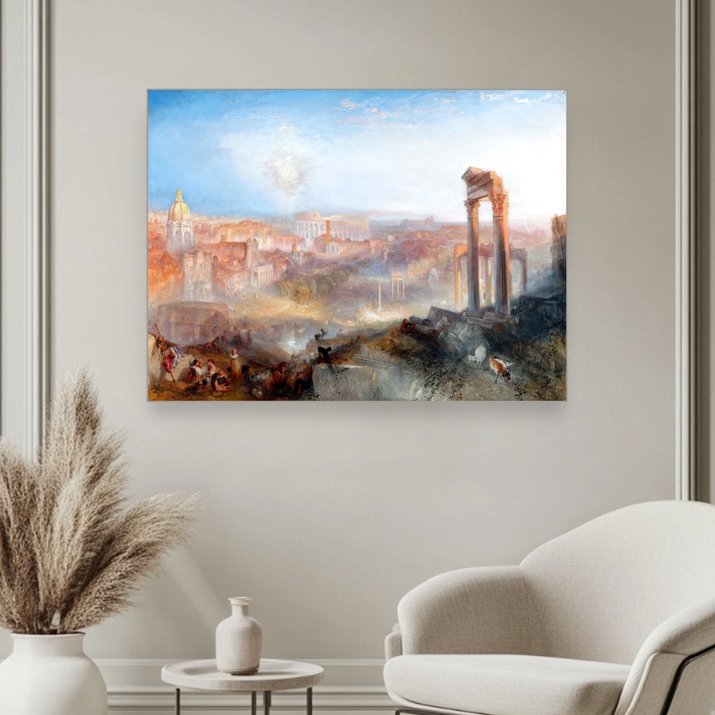 Rimsko polje Campo Vaccino, Joseph Mallord William Turner, Modern Rome Campo Vaccino, slika na platnu 3 Rimsko polje Campo Vaccino, Joseph Mallord William Turner, Modern Rome Campo Vaccino, slika na platnu - Slika 3