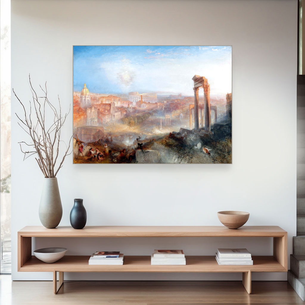 Rimsko polje Campo Vaccino, Joseph Mallord William Turner, Modern Rome Campo Vaccino, slika na platnu 4 Rimsko polje Campo Vaccino, Joseph Mallord William Turner, Modern Rome Campo Vaccino, slika na platnu - Slika 4