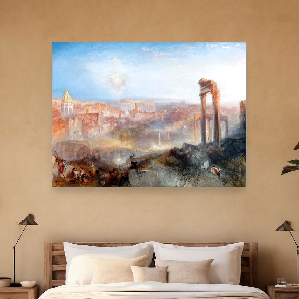 Rimsko polje Campo Vaccino, Joseph Mallord William Turner, Modern Rome Campo Vaccino, slika na platnu 5 Rimsko polje Campo Vaccino, Joseph Mallord William Turner, Modern Rome Campo Vaccino, slika na platnu - Slika 5