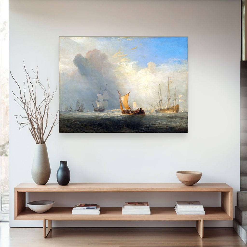 Roterdamski feribot, J M W Turner, Rotterdam Ferry-Boat, slika na platnu 4 Roterdamski feribot, J M W Turner, Rotterdam Ferry-Boat, slika na platnu - Slika 4