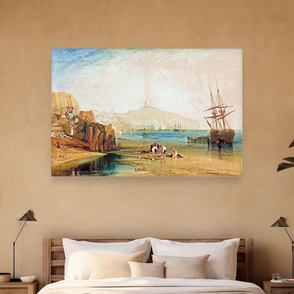 Grad i zamak Skarbora ujutru sa dečacima koji hvataju rakove, J. M. W. Turner, Scarborough town and castle morning boys catching crabs, slika na platnu 5 Grad i zamak Skarbora ujutru sa dečacima koji hvataju rakove, J. M. W. Turner, Scarborough town and castle morning boys catching crabs, slika na platnu - Slika 5