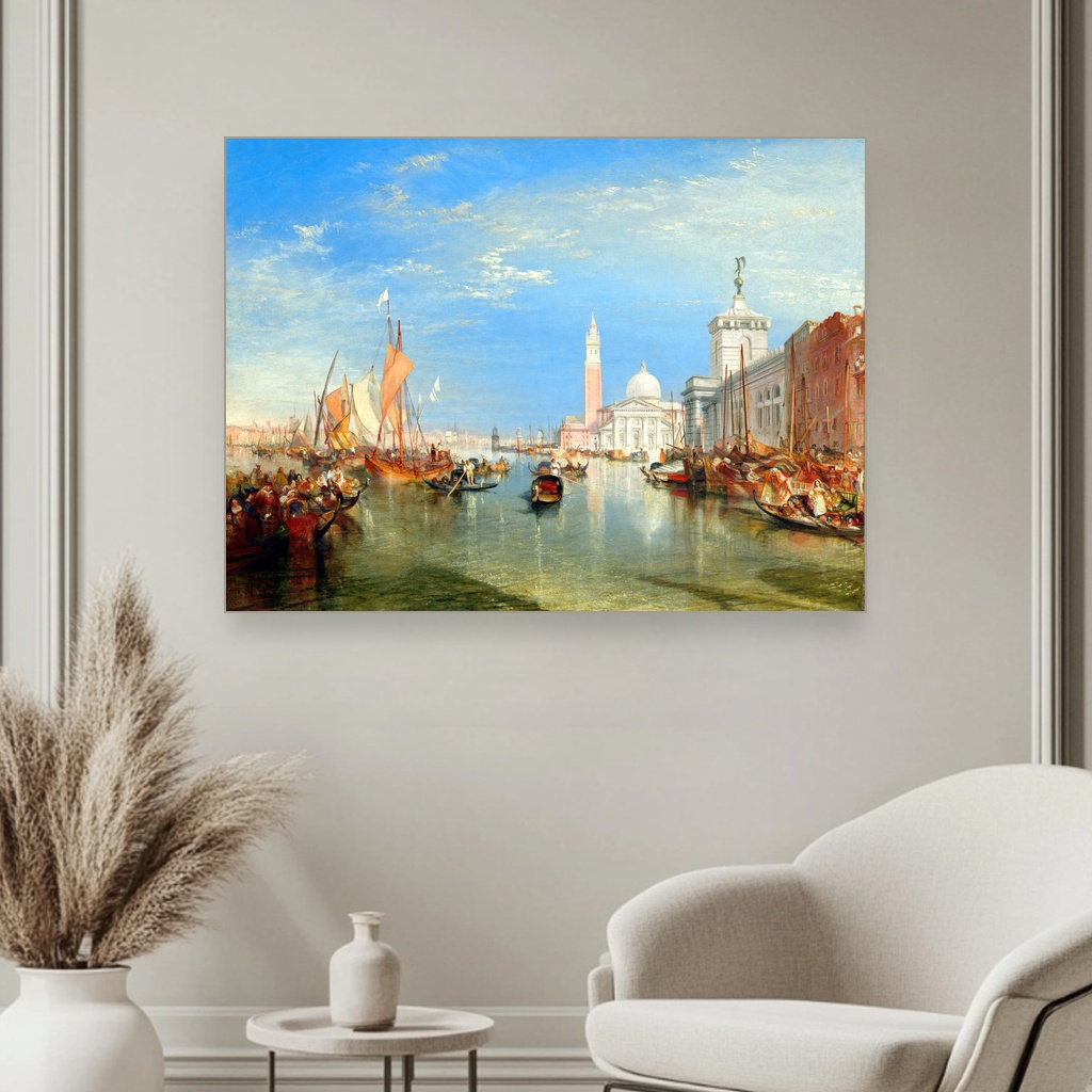 Venecija Dogana i San Đorđo Magđore, J. M. W. Turner, Venice The Dogana and San Giorgio Maggiore, slika na platnu 3 Venecija Dogana i San Đorđo Magđore, J. M. W. Turner, Venice The Dogana and San Giorgio Maggiore, slika na platnu - Slika 3