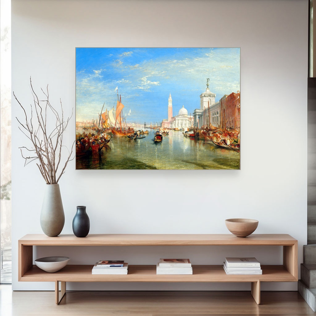 Venecija Dogana i San Đorđo Magđore, J. M. W. Turner, Venice The Dogana and San Giorgio Maggiore, slika na platnu 4 Venecija Dogana i San Đorđo Magđore, J. M. W. Turner, Venice The Dogana and San Giorgio Maggiore, slika na platnu - Slika 4