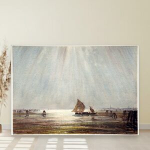 Venecijanska ribarska lađa, Félix François Georges Philibert Ziem, Venetian fishing boat, slika na platnu