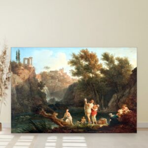 Četiri doba dana večernji pejzaž, Claude-Joseph Vernet, The four times of day Evening, slika na platnu