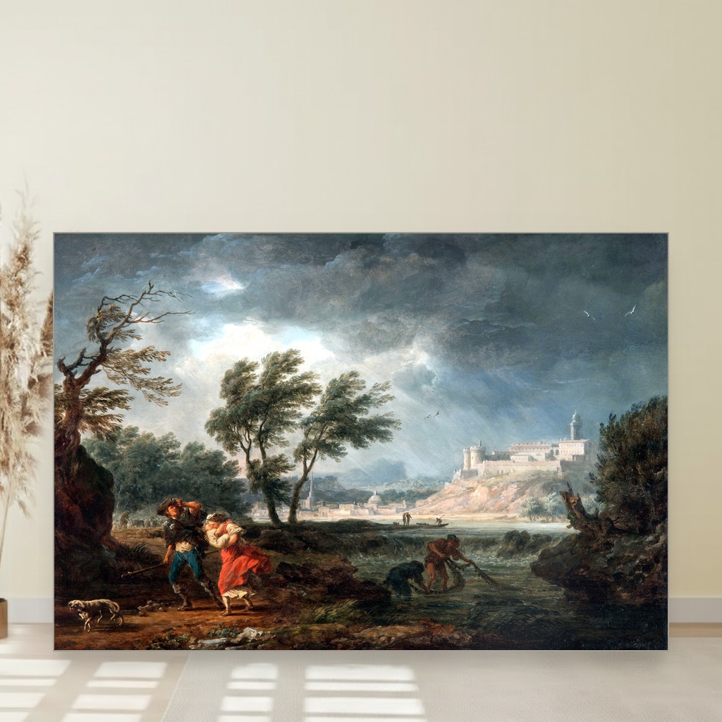 Četiri doba dana podne, Claude-Joseph Vernet, The four times of day Midday, slika na platnu 1 Četiri doba dana podne, Claude-Joseph Vernet, The four times of day Midday, slika na platnu