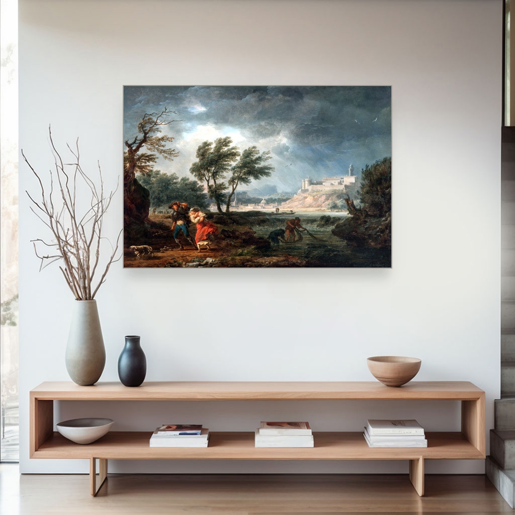 Četiri doba dana podne, Claude-Joseph Vernet, The four times of day Midday, slika na platnu 4 Četiri doba dana podne, Claude-Joseph Vernet, The four times of day Midday, slika na platnu - Slika 4