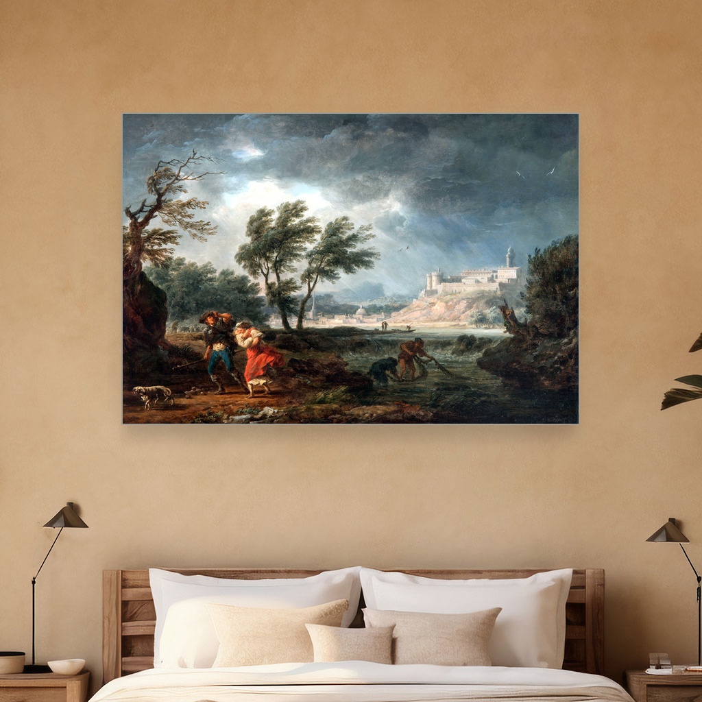 Četiri doba dana podne, Claude-Joseph Vernet, The four times of day Midday, slika na platnu 5 Četiri doba dana podne, Claude-Joseph Vernet, The four times of day Midday, slika na platnu - Slika 5