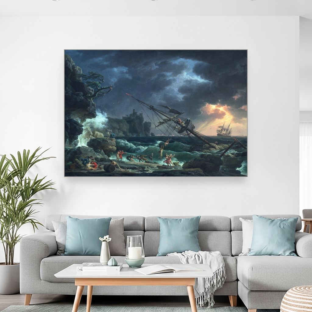 Brodolom, Claude-Joseph Vernet, The Shipwreck, slika na platnu 2 Brodolom, Claude-Joseph Vernet, The Shipwreck, slika na platnu - Slika 2