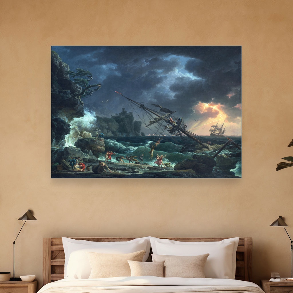 Brodolom, Claude-Joseph Vernet, The Shipwreck, slika na platnu 5 Brodolom, Claude-Joseph Vernet, The Shipwreck, slika na platnu - Slika 5