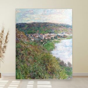 Pogled na Vétheuil, Claude Monet, View of Vétheuil, slika na platnu