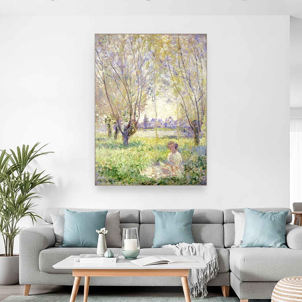 Žena sedeća pod vrbama, Mary Cassatt, Woman Seated under the Willows, slika na platnu 2 Žena sedeća pod vrbama, Mary Cassatt, Woman Seated under the Willows, slika na platnu - Slika 2