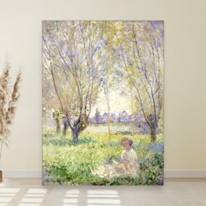 Žena sedeća pod vrbama, Mary Cassatt, Woman Seated under the Willows, slika na platnu