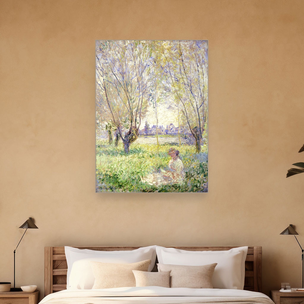 Žena sedeća pod vrbama, Mary Cassatt, Woman Seated under the Willows, slika na platnu 5 Žena sedeća pod vrbama, Mary Cassatt, Woman Seated under the Willows, slika na platnu - Slika 5