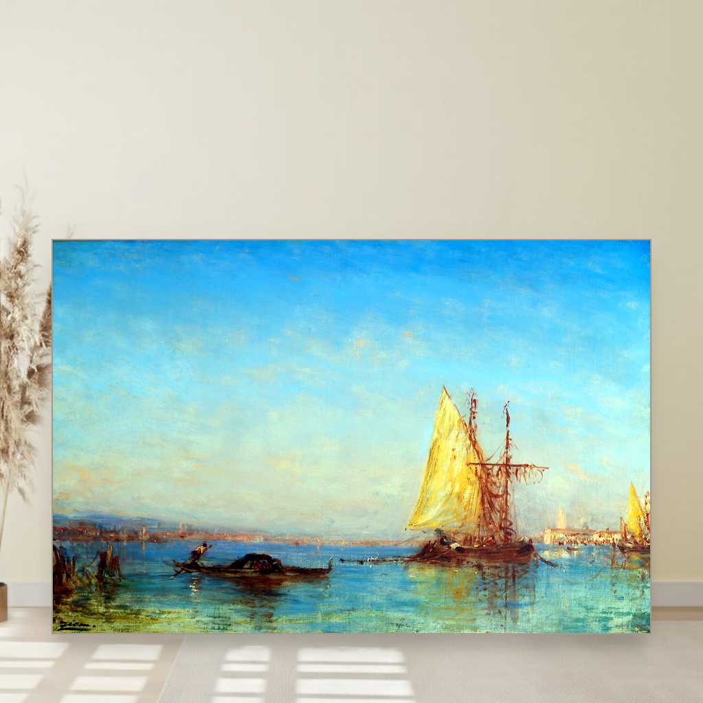 Pogled na Veneciju, Félix Ziem, View of Venice, slika na platnu 1 Pogled na Veneciju, Félix Ziem, View of Venice, slika na platnu