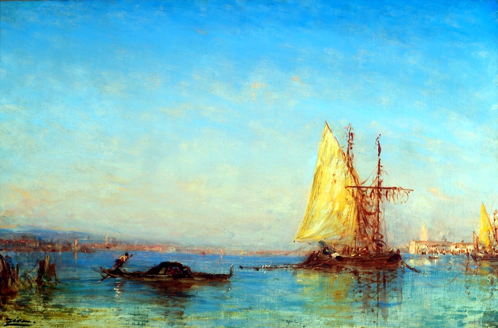 Pogled na Veneciju, Félix Ziem, View of Venice, slika na platnu 8 Pogled na Veneciju, Félix Ziem, View of Venice, slika na platnu - Slika 8