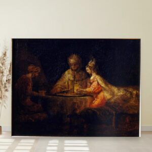Ahasver, Aman i Ester, Rembrandt van Rijn, Ahasuerus Haman and Esther, slika na platnu