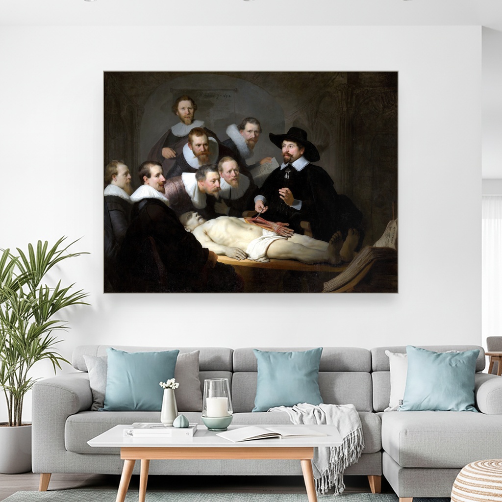Anatomska lekcija doktora Nicolaesa Tulpa, Rembrandt van Rijn, Anatomy lesson by Dr Nicolaes Tulp, slika na platnu 2 Anatomska lekcija doktora Nicolaesa Tulpa, Rembrandt van Rijn, Anatomy lesson by Dr Nicolaes Tulp, slika na platnu - Slika 2